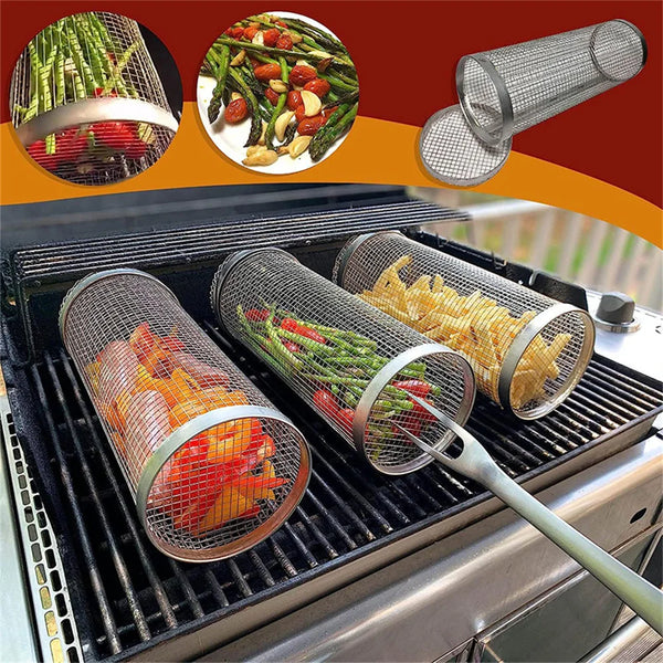 Grill Ease Rolling Basket